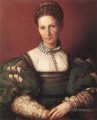 Portrait d’une dame en vert Florence Agnolo Bronzino